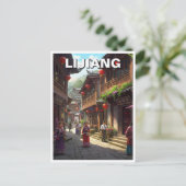 Yunnan Lijiang china Reizen Briefkaart (Staand voorkant)