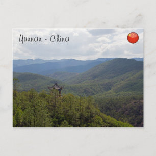 Yunnan Mountains, Shaxi, Yunnan - China Briefkaart