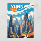 Yunnan Stone Forest China Briefkaart (Voorkant)