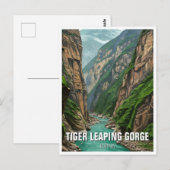 Yunnan Tiger Leaping Gorge China Reizen Briefkaart (Voorkant / Achterkant)