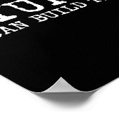 Yup ik kan dat grappige Woodworking Carpenter Q bo Poster (Hoek)