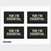 Yup Im Essential Rechthoekige Sticker (Vel)