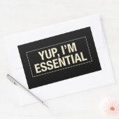Yup Im Essential Rechthoekige Sticker (Envelop)