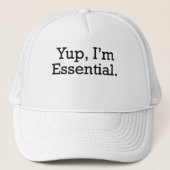 Yup Im Essential Trucker Pet (Voorkant)