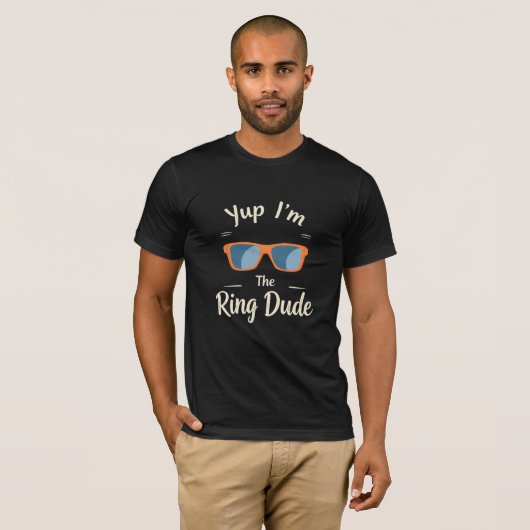 Yup I'm The Ring Dude - Grappige Kinder ringdrager T-shirt (Voorkant volledig)