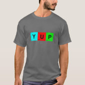 YUP Periodieke Tabel van Elementen Vierkantjes T-shirt (Voorkant)