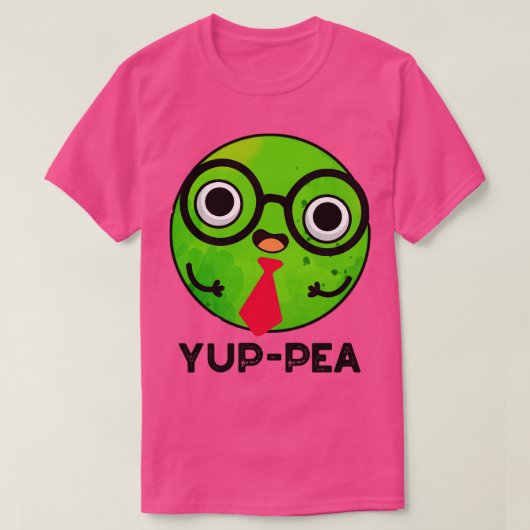 Yuppea Funny Yuppie Veggie Pea Pun T-shirt (Design voorkant)