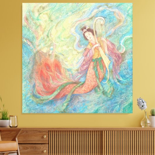 Yura-yura: Celestial Maiden Canvas Afdruk (Insitu (Woonkamer))
