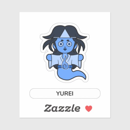Yurei, Japanse geest Sticker (Vel)