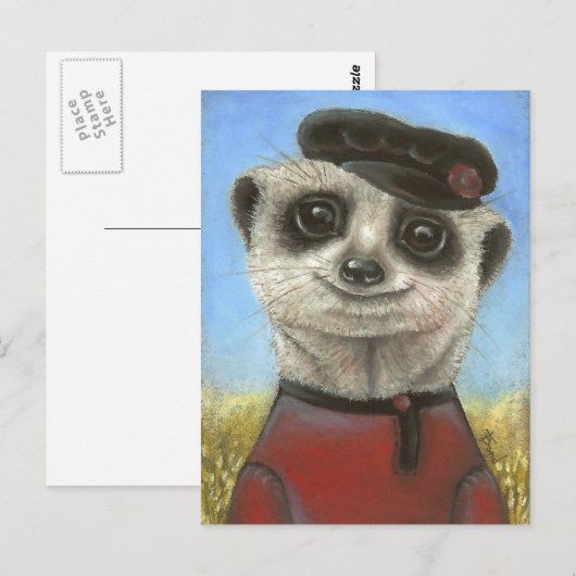 Yuri de meerkat briefkaart (Voorkant / Achterkant)