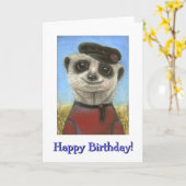 Yuri de meerkat kaart (Gele Bloem)