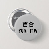 Yuri FTW! Ronde Button 5,7 Cm (Voorkant /achterkant)