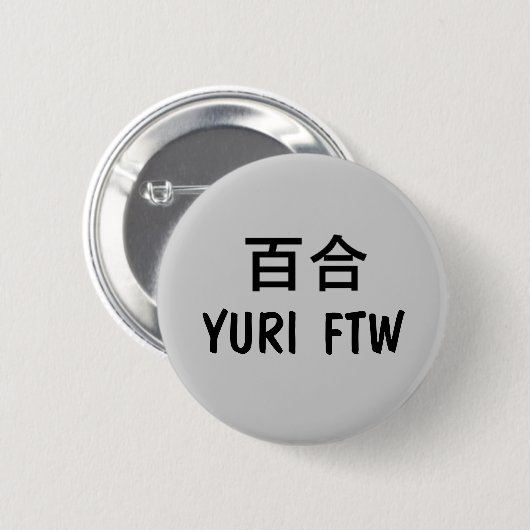 Yuri FTW! Ronde Button 5,7 Cm (Voorkant /achterkant)