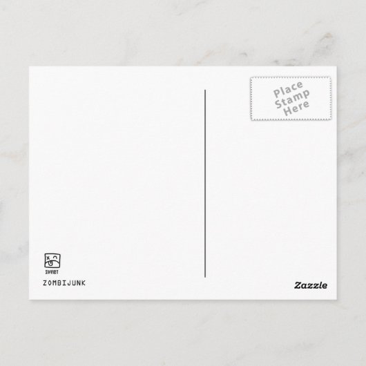 Yuri Gagarin briefkaart (Achterkant)