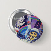 Yuri Gagarin cosmonaute-toets Ronde Button 5,7 Cm (Voorkant /achterkant)
