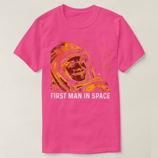 Yuri Gagarin Eerste Man in Ruimte 1 T-shirt (Design voorkant)