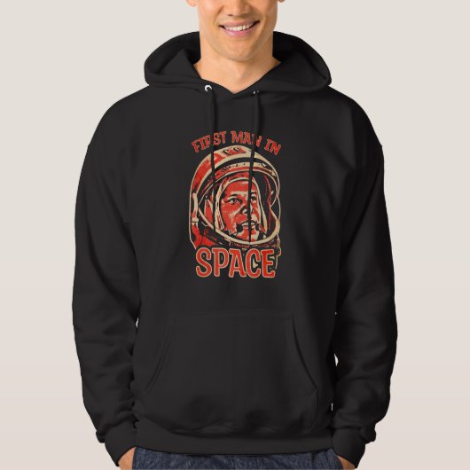 Yuri Gagarin kosmonaut astronaut eerste ruimte sov Hoodie (Voorkant)