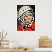 Yuri Gagarin Poster (Keuken)
