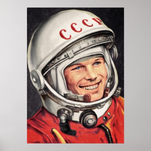Yuri Gagarin Poster (Voorkant)