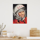 Yuri Gagarin Poster (Keuken)