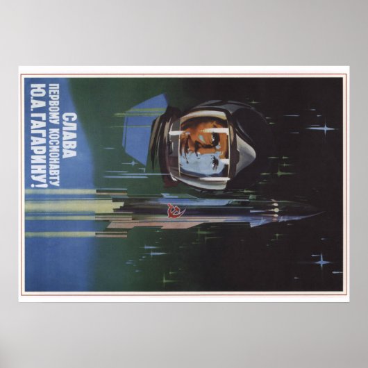 Yuri Gagarin Poster (Voorkant)
