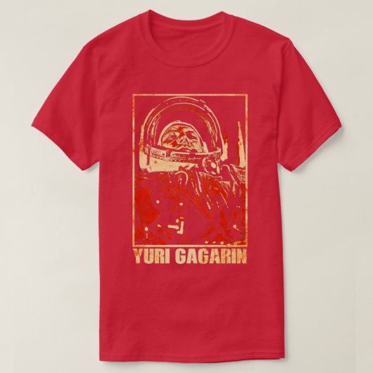 Yuri Gagarin Sovjet Cosmonaut Astronaut10 T-shirt (Design voorkant)