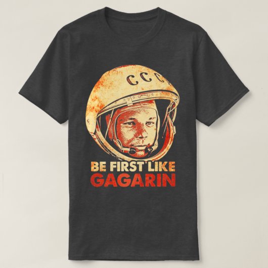 Yuri Gagarin Sovjet Cosmonaut Astronaut12 T-shirt (Design voorkant)