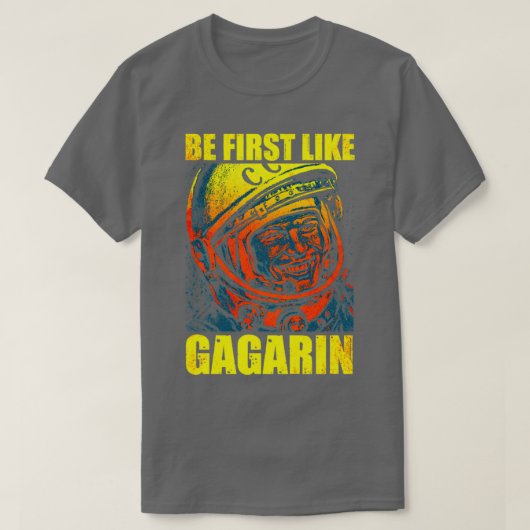 Yuri Gagarin Sovjet Cosmonaut Astronaut7 T-shirt (Design voorkant)