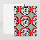 Yuri Gagarin - Sovjet Hero & Cosmonaut Briefkaart (Voorkant / Achterkant)