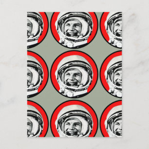 Yuri Gagarin - Sovjet Hero & Cosmonaut Briefkaart