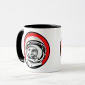 Yuri Gagarin - Sovjet Hero & Cosmonaut Mok (Voorkant links)