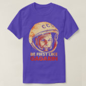 Yuri Gagarin Sovjet-kosmonaut Astronaut 4 T-shirt (Design voorkant)