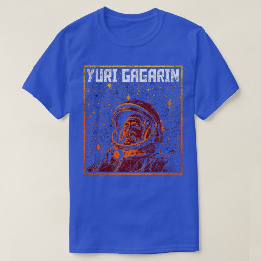 Yuri Gagarin Sovjet-kosmonaut Astronaut 5 T-shirt (Design voorkant)