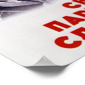 Yuri Gagarin - Sovjetruimtepropaganda Poster (Hoek)