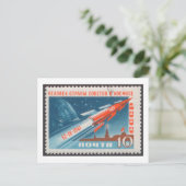 Yuri Gagarin Vostok 1 is het eerste Man in de ruim Briefkaart (Staand voorkant)