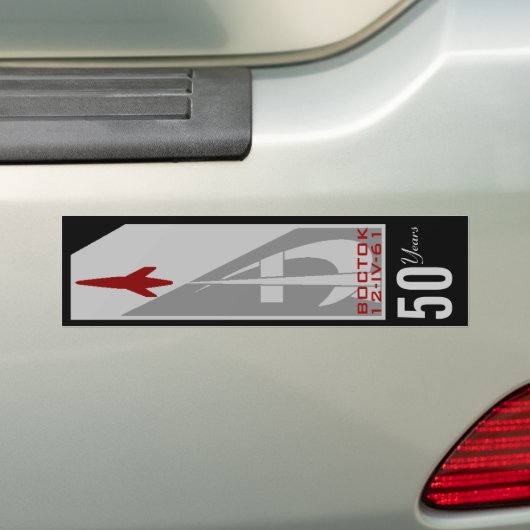 YURI GAGARIN VOSTOK ONE BUMPERSTICKER (Op auto)