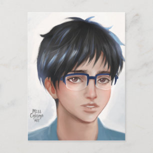 Yuri op Ice Yuuri fanart Briefkaart