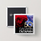 Yurichapa Vierkante Button 5,1 Cm (Voorkant /achterkant)