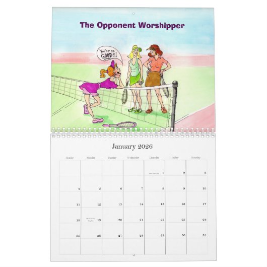 Yuriko kalender (med) - Ik haat mijn Doubles Partn (Jan 2026)