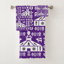 Yurt die in Natuur leeft Bad Handdoek