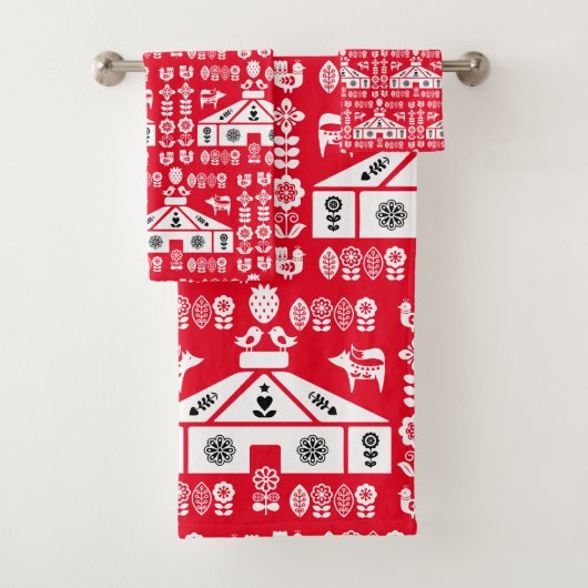 Yurt die in Natuur leeft Bad Handdoek (Insitu)