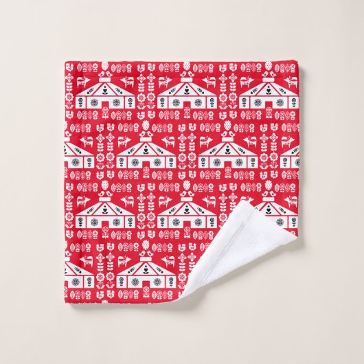 Yurt die in Natuur leeft Bad Handdoek (Wasdoekje)