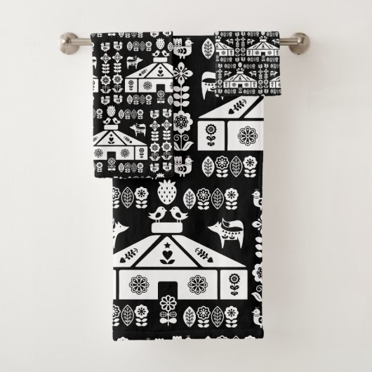 Yurt die in Natuur leeft Bad Handdoek (Insitu)