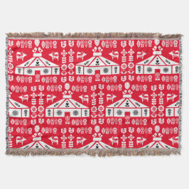 Yurt die in Natuur leeft Deken