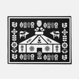 Yurt die in Natuur leeft Deurmat