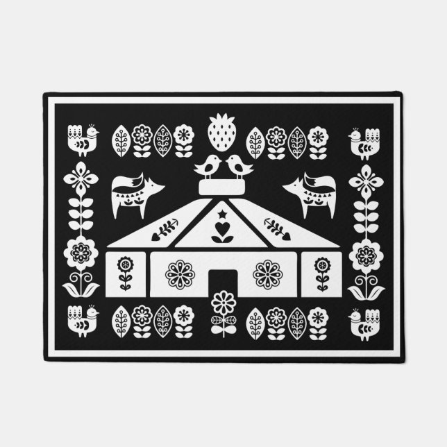 Yurt die in Natuur leeft Deurmat (Voorkant)