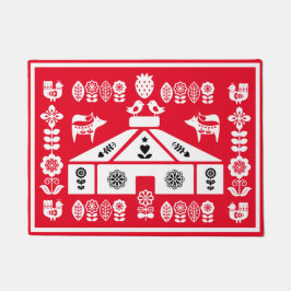 Yurt die in Natuur leeft Deurmat