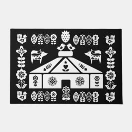 Yurt die in Natuur leeft Deurmat