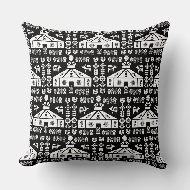 Yurt die in Natuur leeft Kussen (Voorkant)