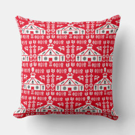 Yurt die in Natuur leeft Kussen